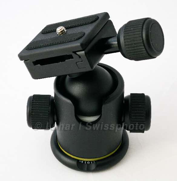 Kugelkopf KB-0 für Foto-Stativ inkl. Wechselplatte