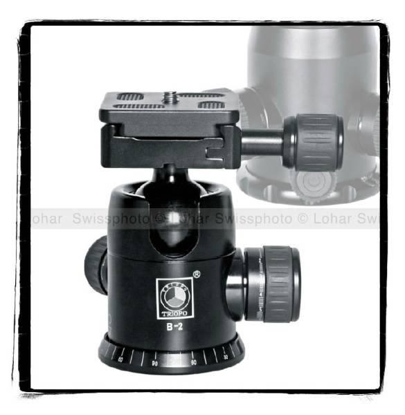 Triopo B-1 Professioneller Reisekugelkopf für Kameras und Stative