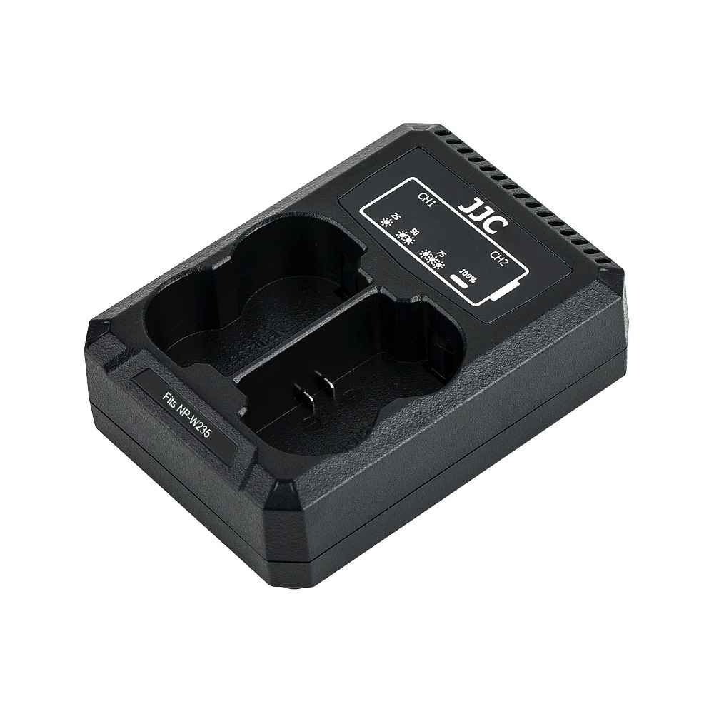 USB Doppel Akku Ladegerät digital für Akku Fujifilm NP-W235 Akku