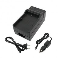 Ladegerät mit Autoadapter und Netzkabel für Fujifilm Akku NP-W126S