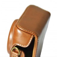 Retro Kameratasche braun für Sony RX100 I-VI, MK 1 bis MK 6