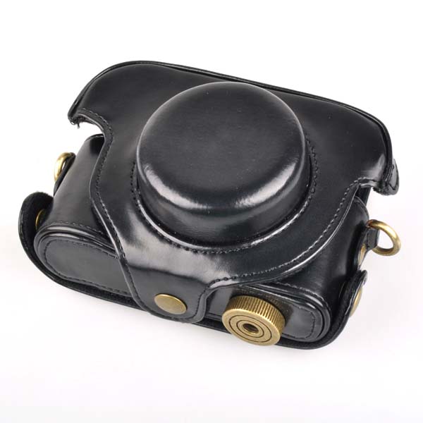 Leder Kameras - Tasche für Panasonic Lumix LX5 Classic