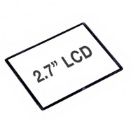 2,7 Zoll Displayschutz aus bruchsicherem Glas für Kameras mit 3* LCD