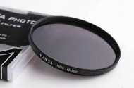 58mm Lichtreduktionsfilter, Neutralfilter, Graufilter ND8 aus optischem Glas