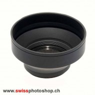 3-Stufen Gummi Gegenlichtblende für Objektive mit 58mm Filterdurchmesser 